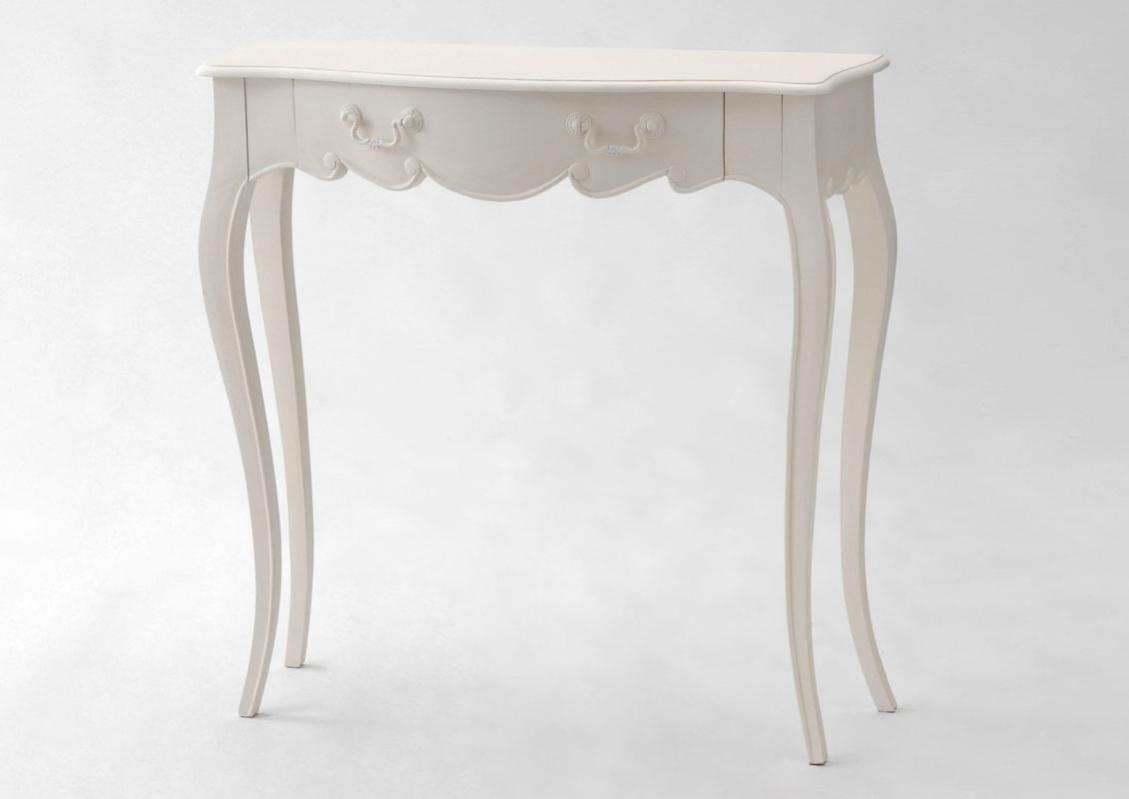Petite console blanc cassé Apolline 80x25 Acajou Leroy Merlin