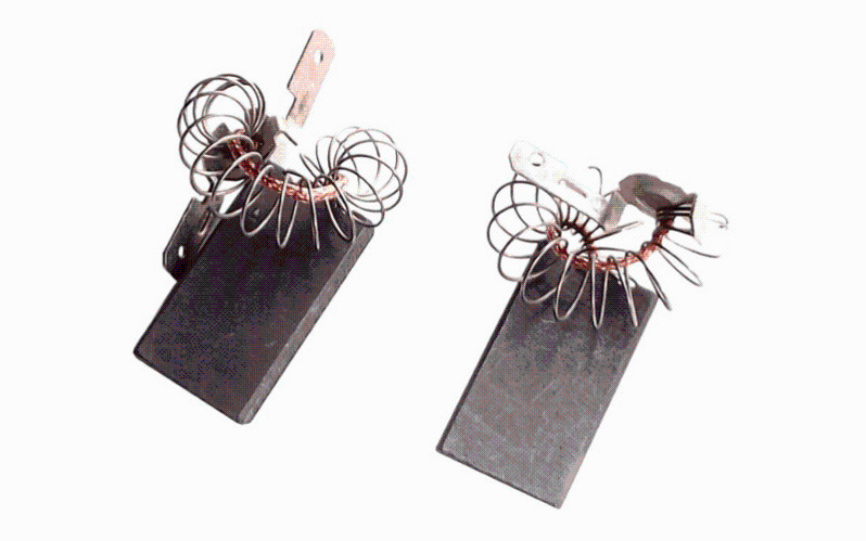 Paire De Charbons Moteur Avec Ressort Pour Parkside PHKS 1450 - 6x12x19mm - Pièce Rechange