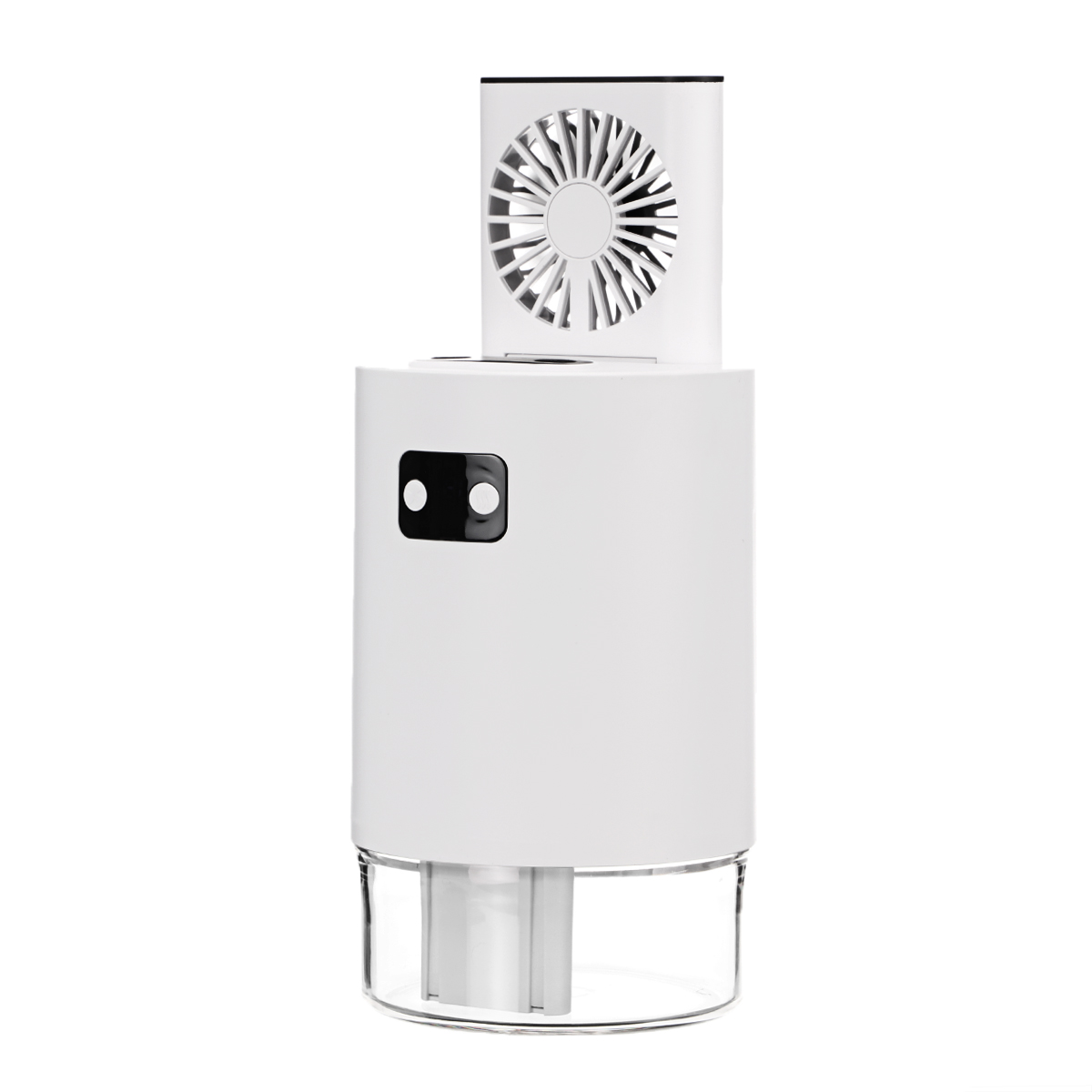 Humidificateur air avec ventilateur 5W ABS L.12 x l.12 x H.19.1cm blanc