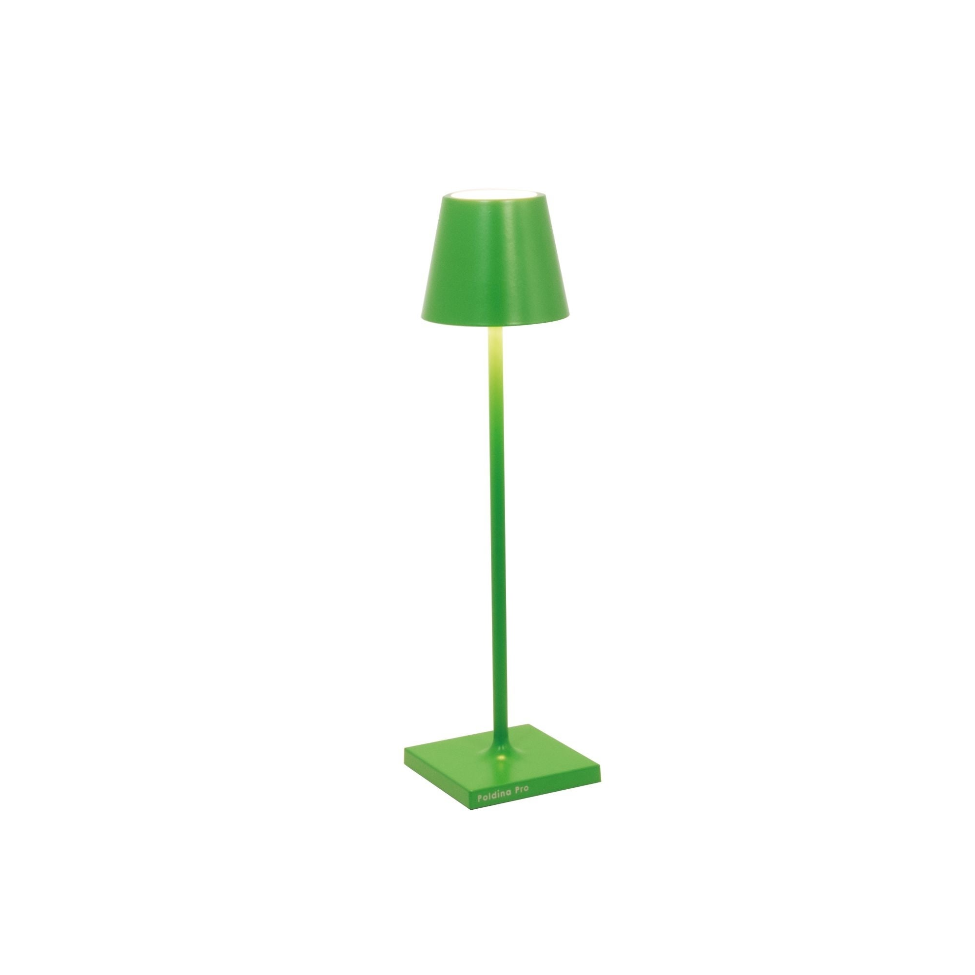 Poldina Pro Micro Candeeiro de mesa LED regulável em alumínio, carregamento  sem fios, IP65 Uso interior/exterior h.27,5cm - Verde Maçã