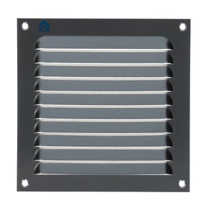 Grille d'aération persienne200X200 sans moustiquaire renson en alu