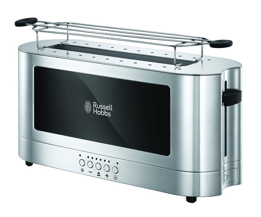 Russell Hobbs 23380-56 Toaster Grille Pain 1 Fente Special Baguette  Elegance - Acier Chrome