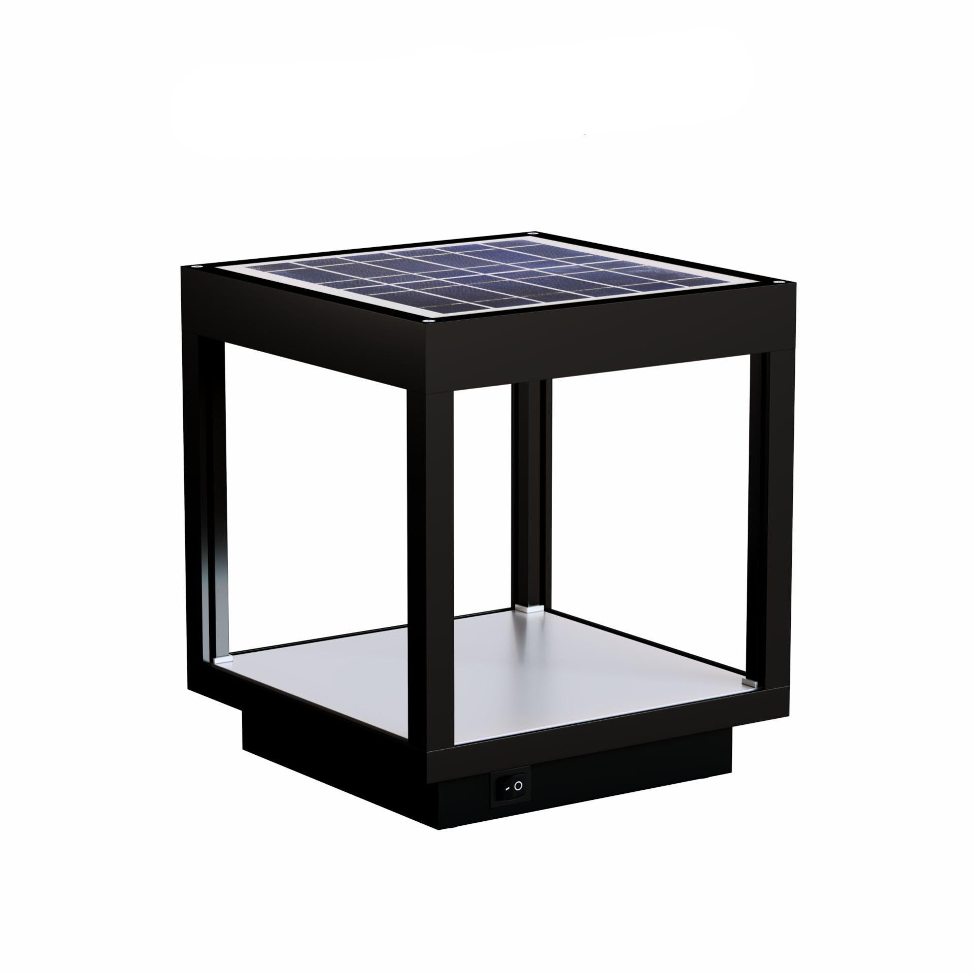 Lanterna Solare Da Terra 43cm In Finto Rattan Nero - Illuminazione Giardino LED - Foto 8