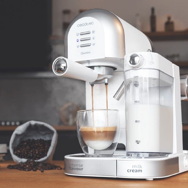 Machine à café semi-automatique Power Instant-ccino 20 Chic Serie Bianca  Cecotec