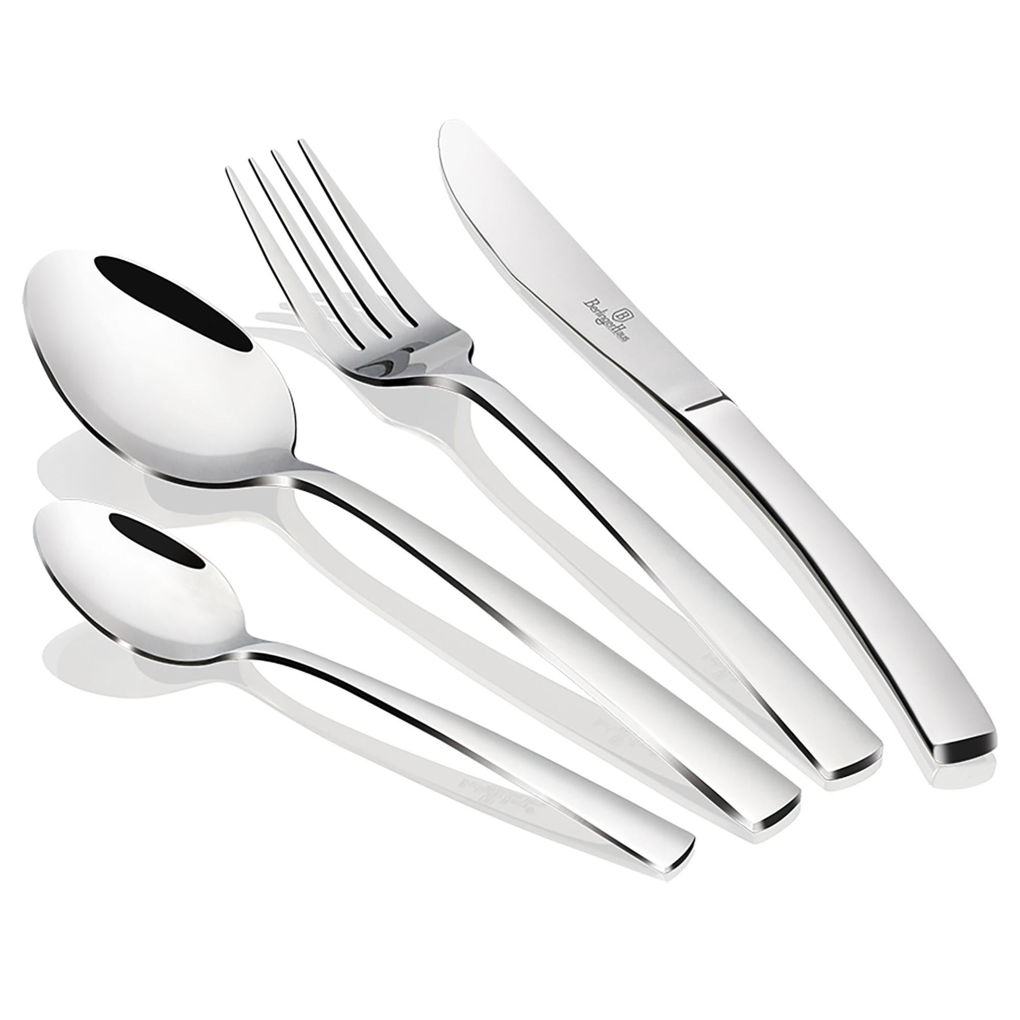 Set Posate 20 Pezzi Acciaio Inox – Finitura A Specchio, Per 4 Persone – Cucchiai, Forchette, Coltelli