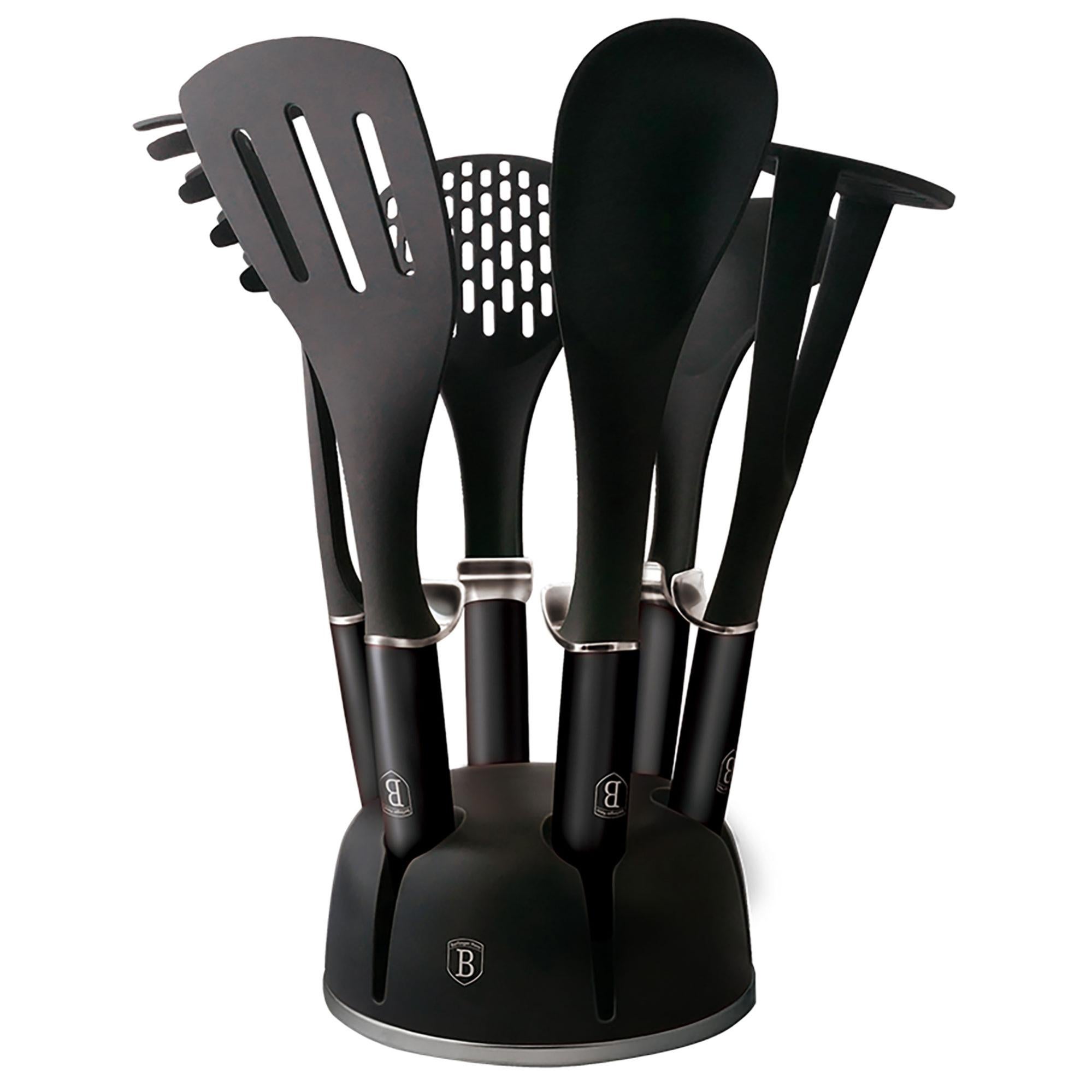 Ustensiles de Cuisine en Silicone,15 PCS Set Jaune Clair d'accessoires de Cuisine,Sans BPA