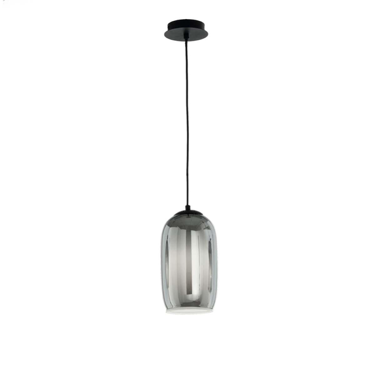 KCO Lighting globo moderno Lampada a sospensione in vetro al mercurio sfumato, illuminazione a sospensione argento sfumato della metà del secolo sull'isola della cucina, sala da pranzo