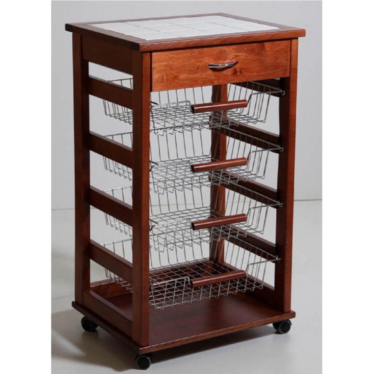 carrello con cassetti per cucina