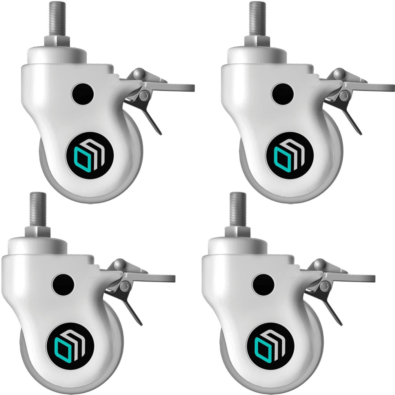 Lot De 4 Roulettes De Rechange Pour Chauffage D'Huile Électrique Midea - Sans Frein