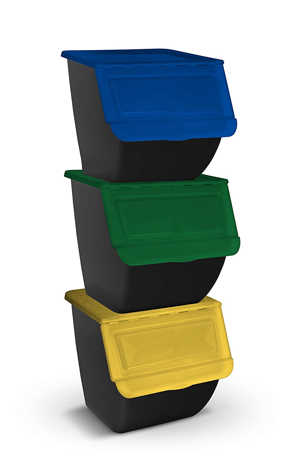 TIENDA EURASIA® Cubo de Basura con Pedal para Cocina 35 L - Diseños  Originales - Fabricado en Plástico Reciclado - Medidas 40 x
