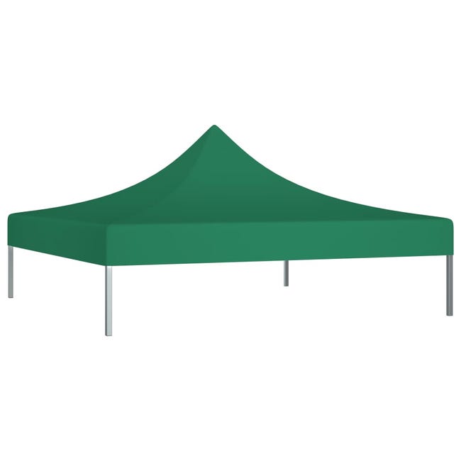 Toit de tente de réception 3x3 m Vert 270 g/m²