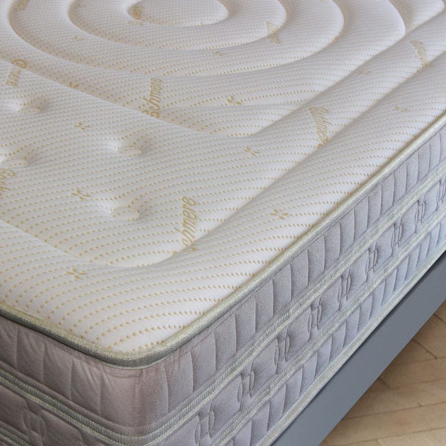 MaterassieDoghe - colchón 120x190 de muelles ensacados y espuma  viscoelástica, Gold Relax, 25 cm de altura, 4 cm de gel viscoelástico
