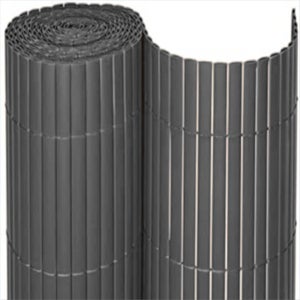 Cañizo PVC Ovalado Composición 100% PVC Con Varillas De Bambu Tubos de 8MM  Color Marron Medida 1,5X3M