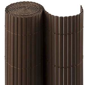 Nortene  Cañizo PVC Doble Cara Perfil Oval Plasticane Bambu/Natural Medida  en metros 1 x 3 metros