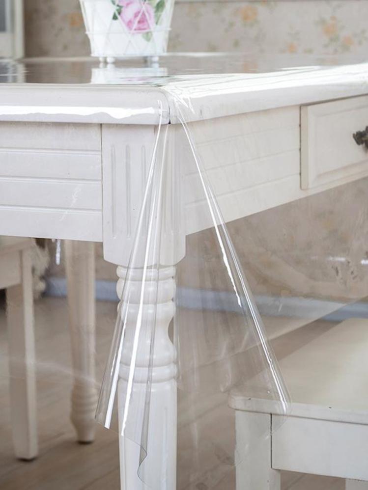 Tovaglia Tavolo Trasparente| Spessore 30 Microns| Dimensioni 140X250CM| Composizione 100% PVC| Gomma| Protettore Per Mobili - 3