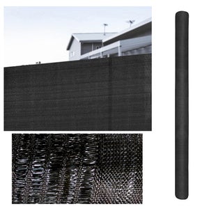 Malla de ocultación alta NATERIAL de polietileno 1x3 m gris/negro