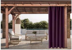 Tende per esterni, 2x 155x200 cm Tenda viola per pergola impermeabile, Tenda da esterno per terrazza Tenda parasole per balcone