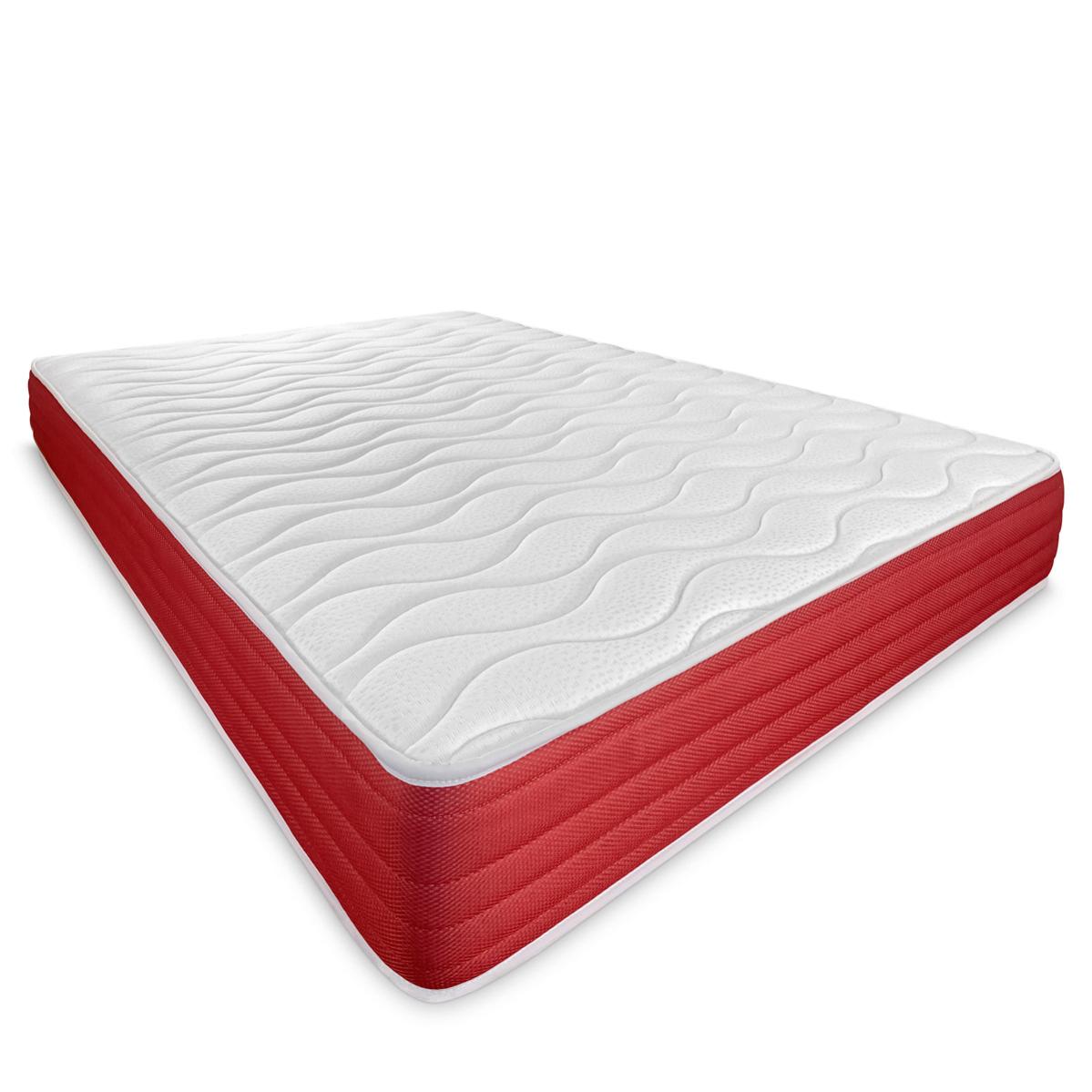 Colchón 140 x 180 viscoelástico lite reversible, firmeza y confort óptimos , grosor 23cm, cara invierno-verano