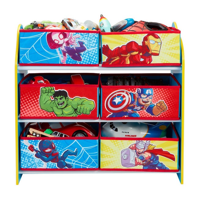 Meuble de rangement pour enfant avec 6 paniers Marvel Avengers