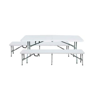Table Pliable 45x35x32 cm Résine Tressée Table de Camping