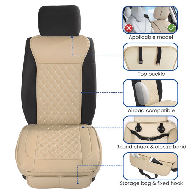 Housse voiture pour Dacia SANDERO - Compatible Airbag et Isofix