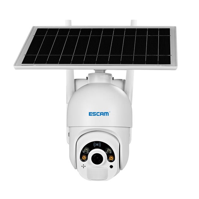 Telecamera di sorveglianza con telecamera Impermeabile a pannello solare  1080P WIFI 155° IP65 Visione notturna per la sicurezza domestica