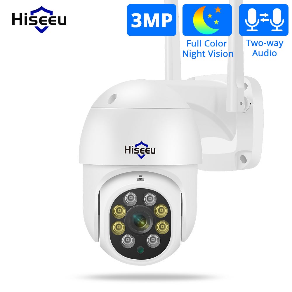 Caméra de vidéosurveillance sans fil Hiseeu 3MP