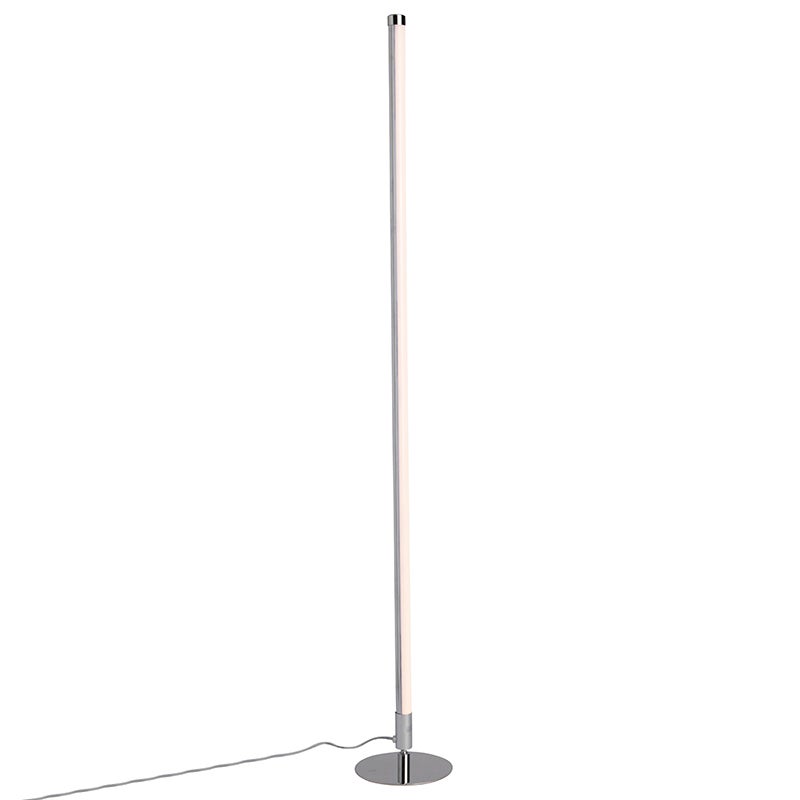 Lot de 2 lampadaires modernes LED chrome - Line-up