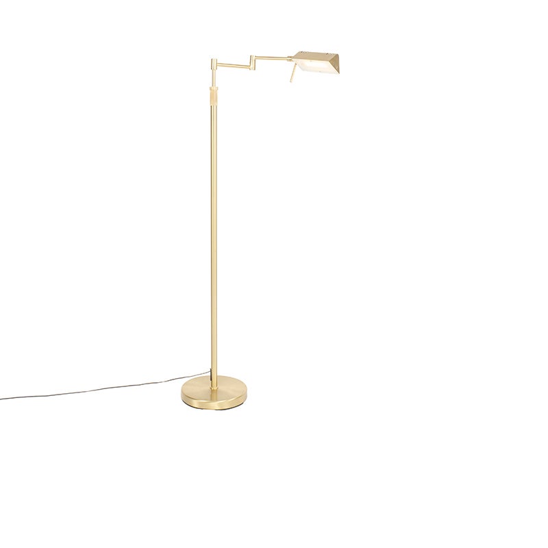 Lampadaire design bronze avec LED avec variateur tactile - Notia