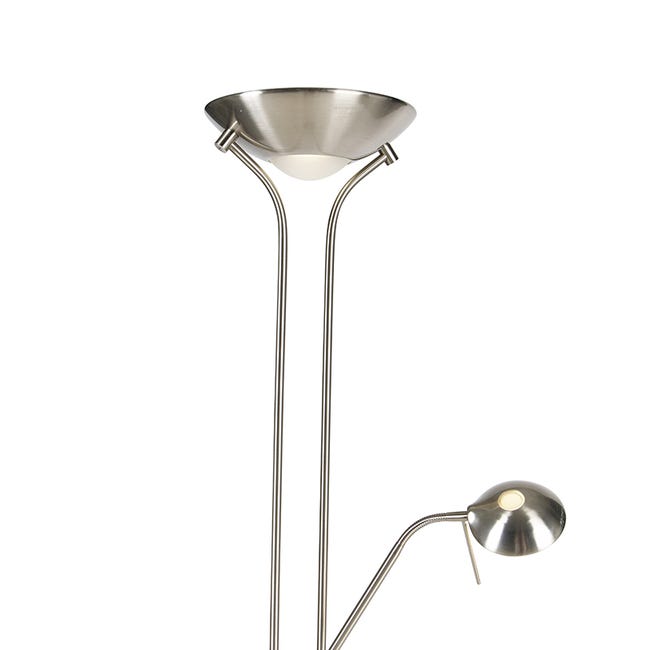 ② Superbe lampadaire led sur pied en acier avec liseuse 180cm — Lampes