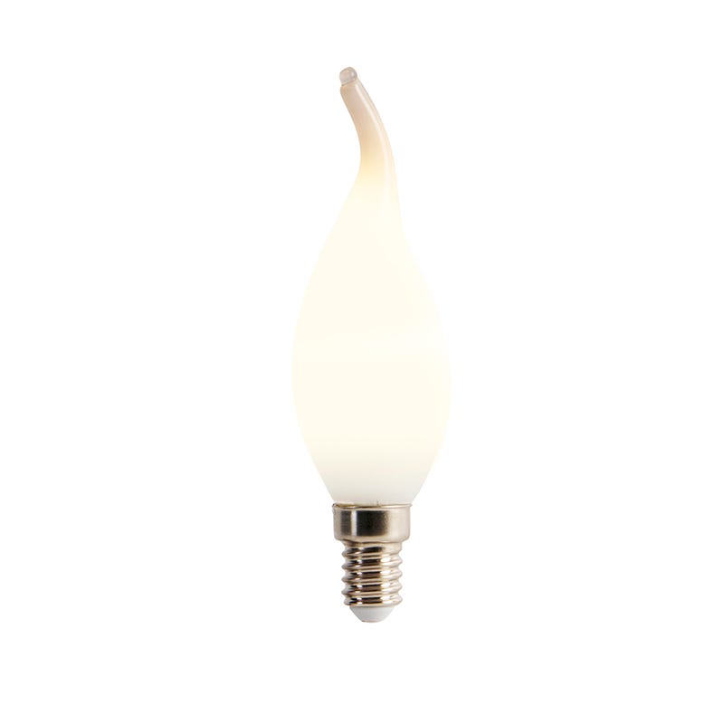 Lampadina filamento LED dimmerabile E14 punta candela opale 3W 250