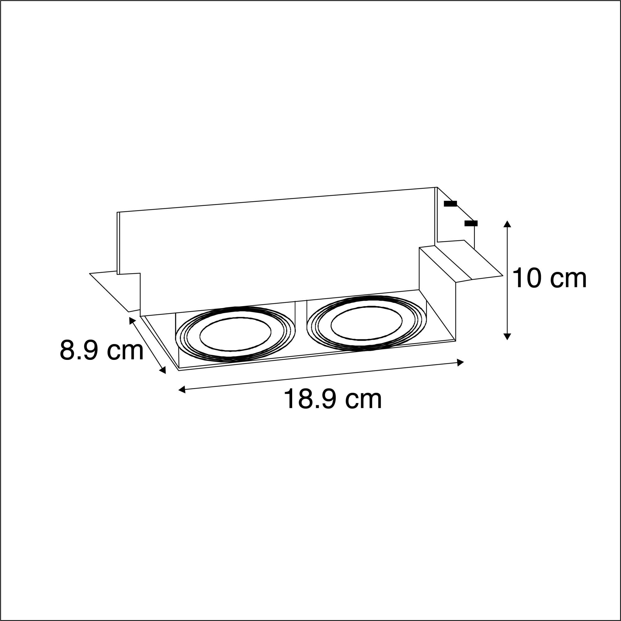 Faretto da incasso orientabile oro foro 75 mm Lampo