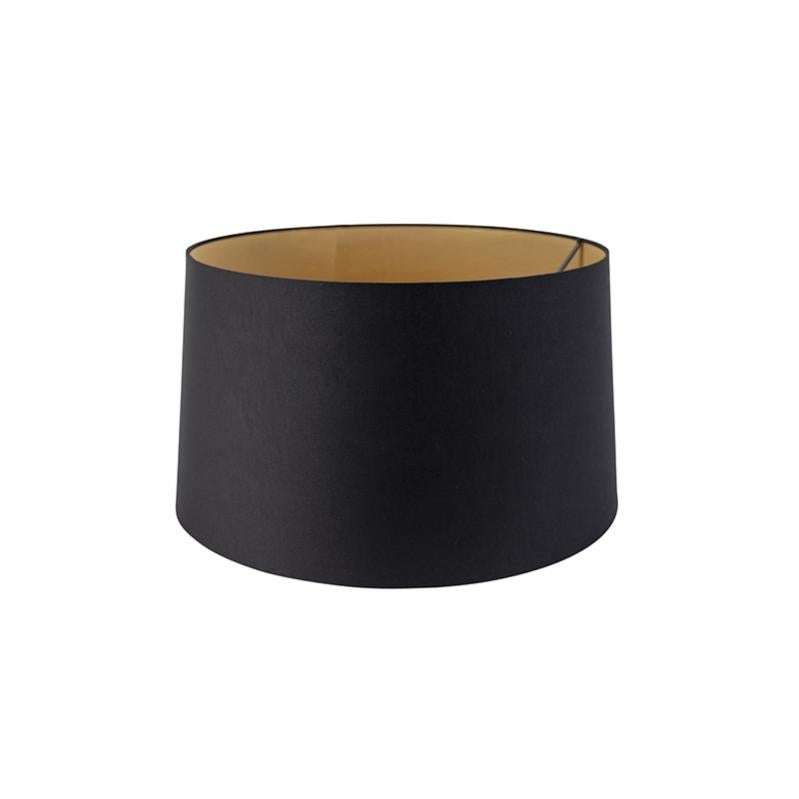 Paralume Nero Per Lampade Da Tavolo/terra, 30 Cm, Interno Oro, E27, Con Cavo Regolabile 50 Cm - 5