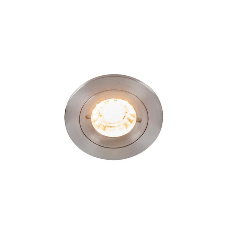 Faretto Led Da Incasso 6W Rotondo Cornice Bianca Apertura 110 Gradi Luce Regolabile Novaline