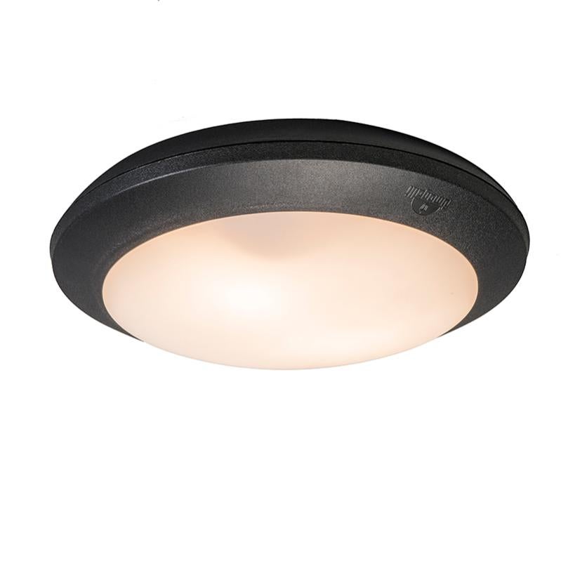 LEZOE Plafoniera LED con sensore di movimento IP65 impermeabile, 18W 2700lm 150(Lm/W) lampada da soffitto con sensore 3000K/4000K/6500K Ideale per bagno, garage, corridoio, balcone 22cm Grigio