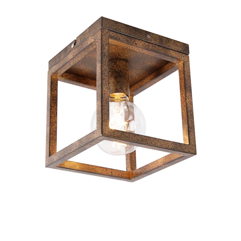 Faro Barcelona 70754 - Lampada A Palo AGRA 650 Marrone Ossido - LED 6W Bridgelux Incluso - Altezza 65 Cm - Luce Calda 2850K
