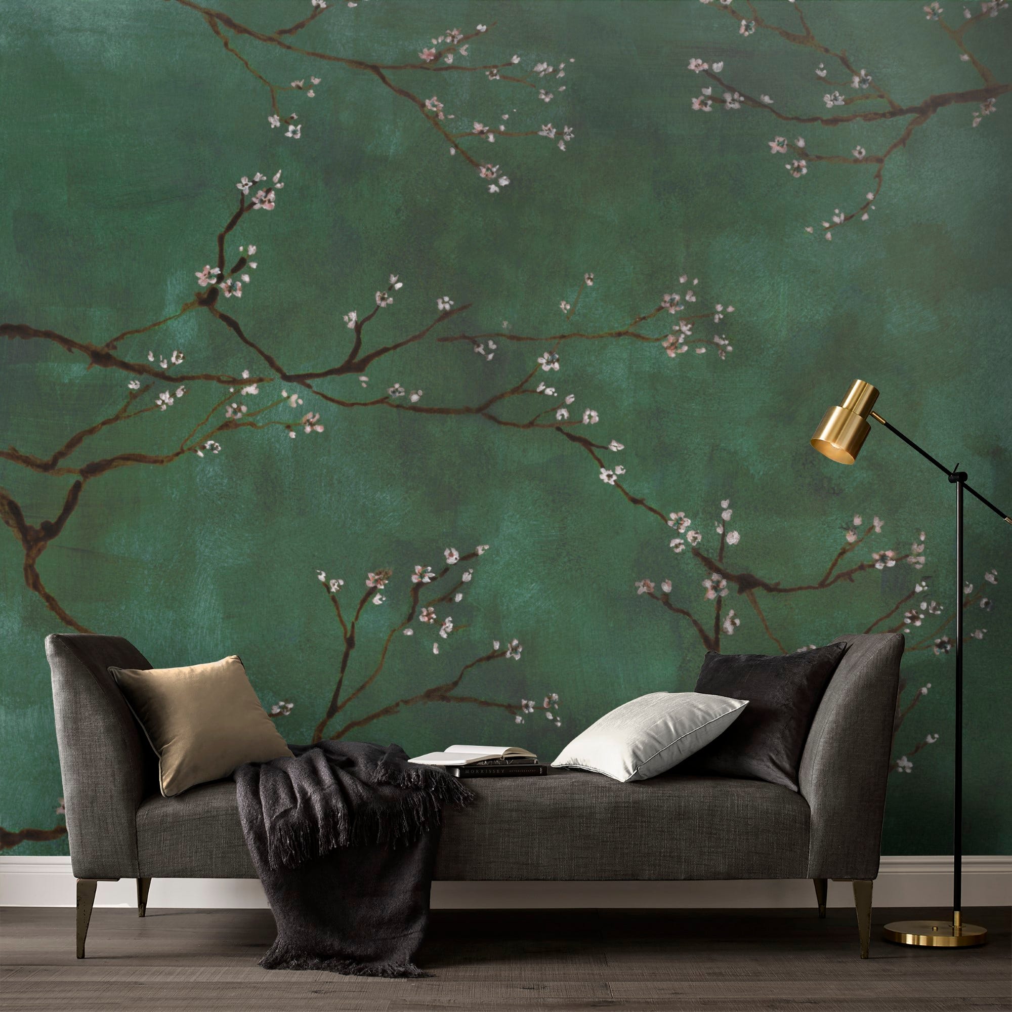 décoration murale panoramique papier peint photo XXL les fleurs de cerisier