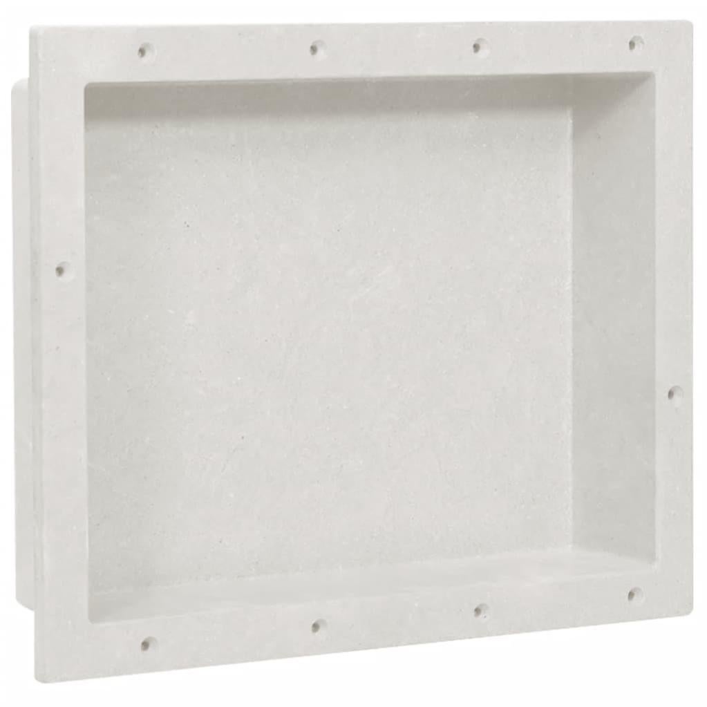 Niche de douche Blanc mat 41x51x10 cm vidaXL Leroy Merlin