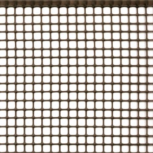 Rete Protezione in Plastica a maglie piccole per balconi, ringhiere,  cancelli, MARRONE 1x5 m