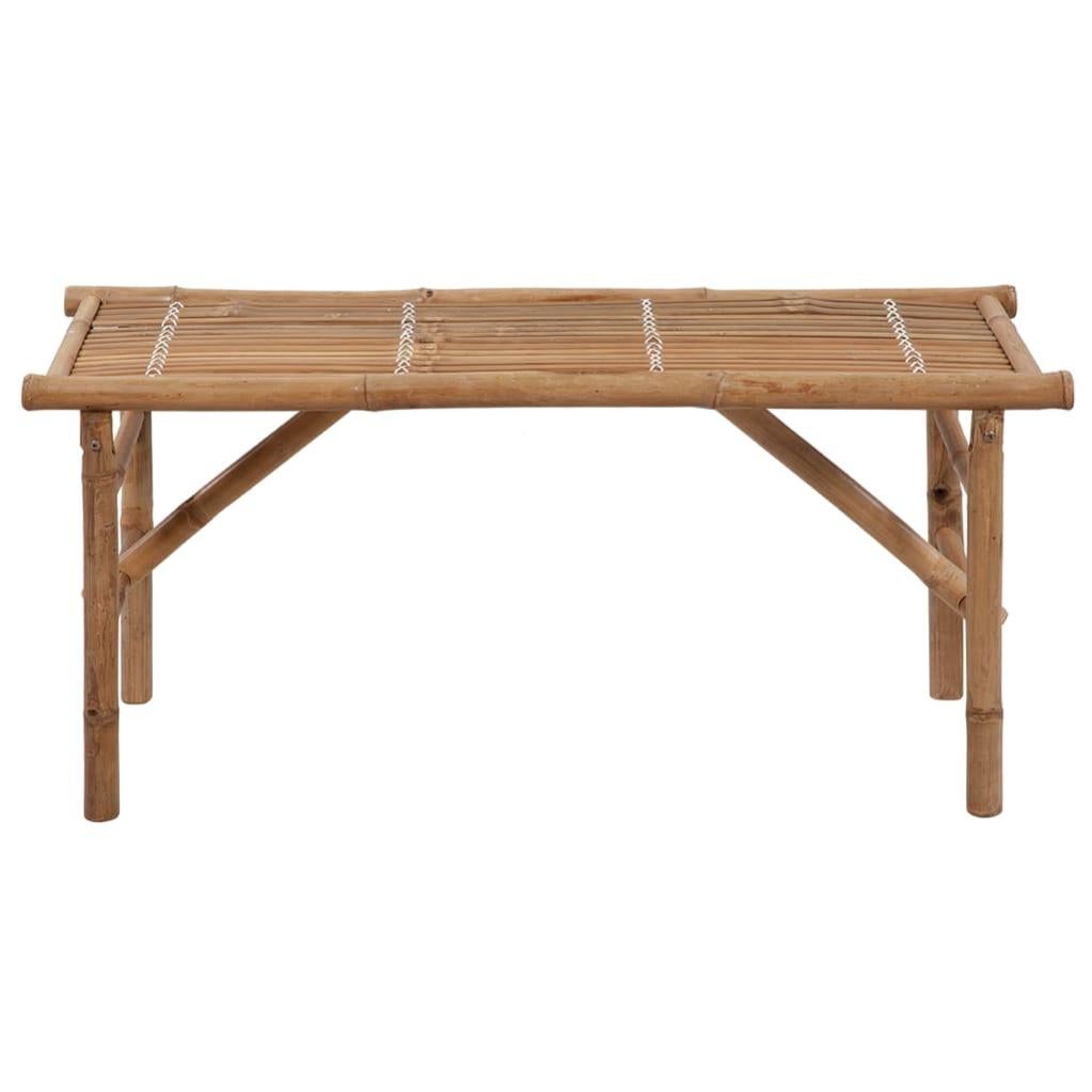 Banc de jardin pliable avec coussin 118 cm Bambou 11 - 3