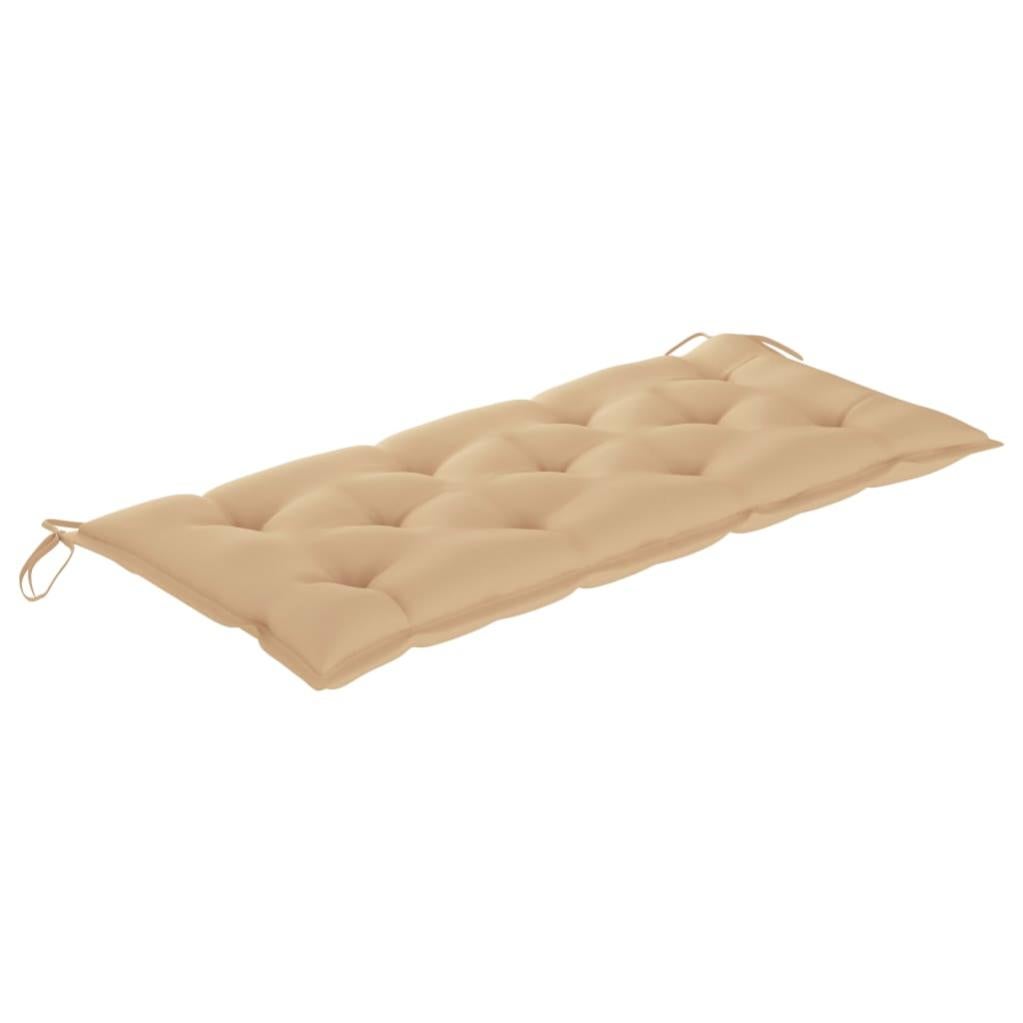 Banc de jardin pliable avec coussin 118 cm Bambou 11 - 5