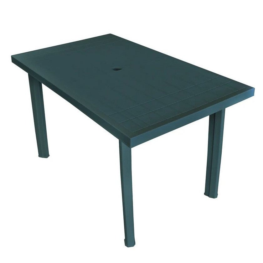 Table de jardin plastique vert Bouka 126 cm Leroy Merlin