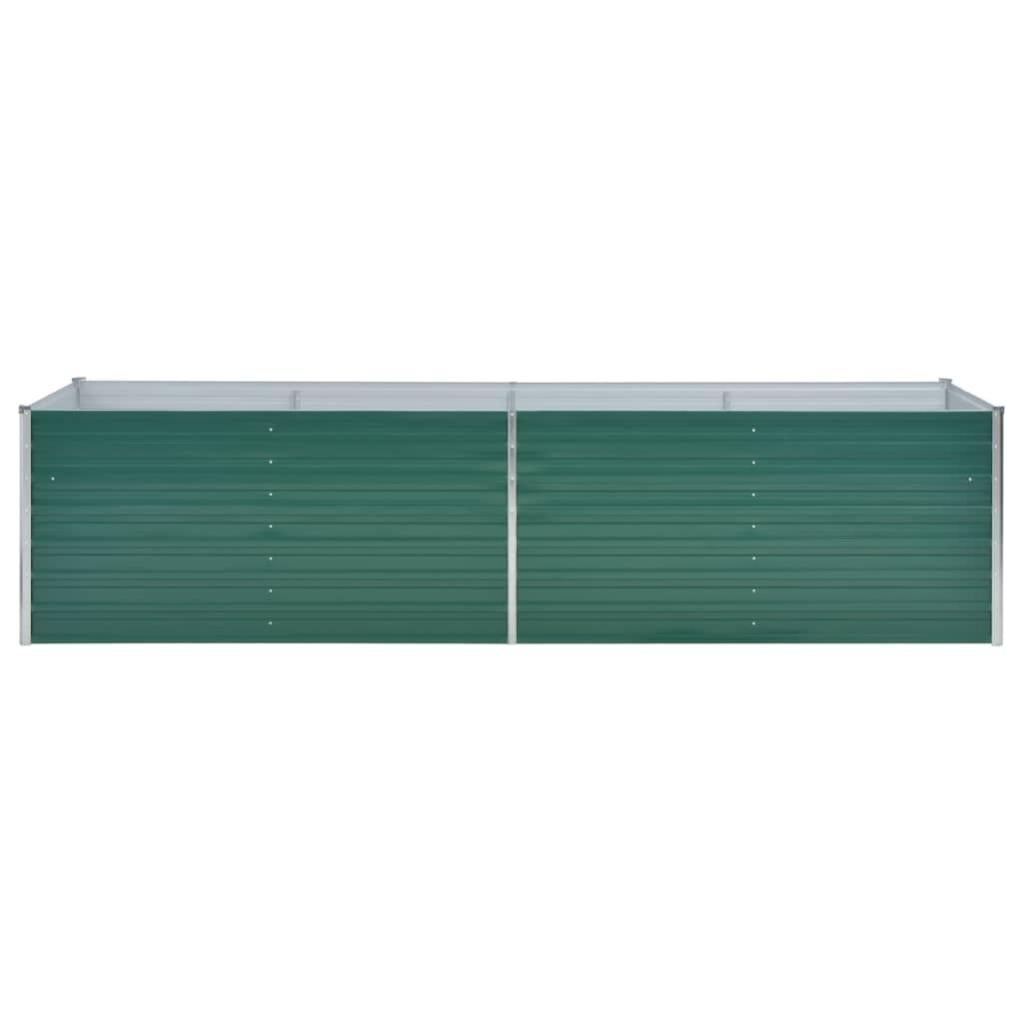 Lit surélevé de jardin Acier galvanisé 320x80x77 cm Vert - 4