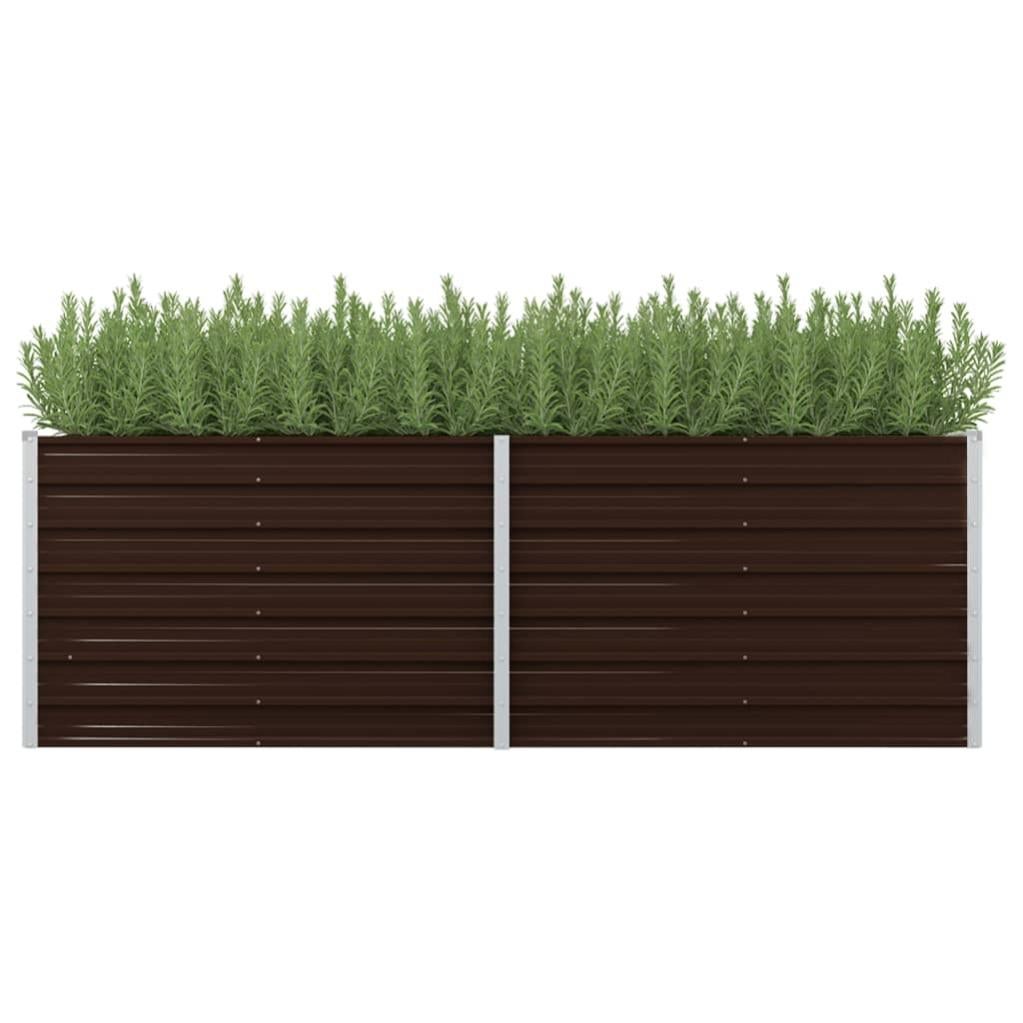 Lit Surélevé De Jardin [en.casa] 120x60x30 Cm En Acier Galvanisé - Jardinière Carrée Potager Avec Drainage