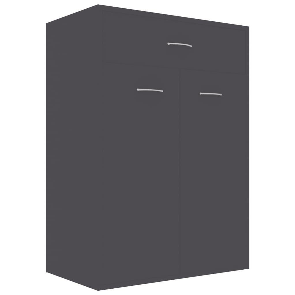 Armoire à chaussures Gris 60x35x84 cm Leroy Merlin