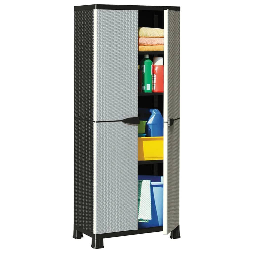 Armoire en plastique 68x39x171,5 cm Design de rotin Leroy Merlin
