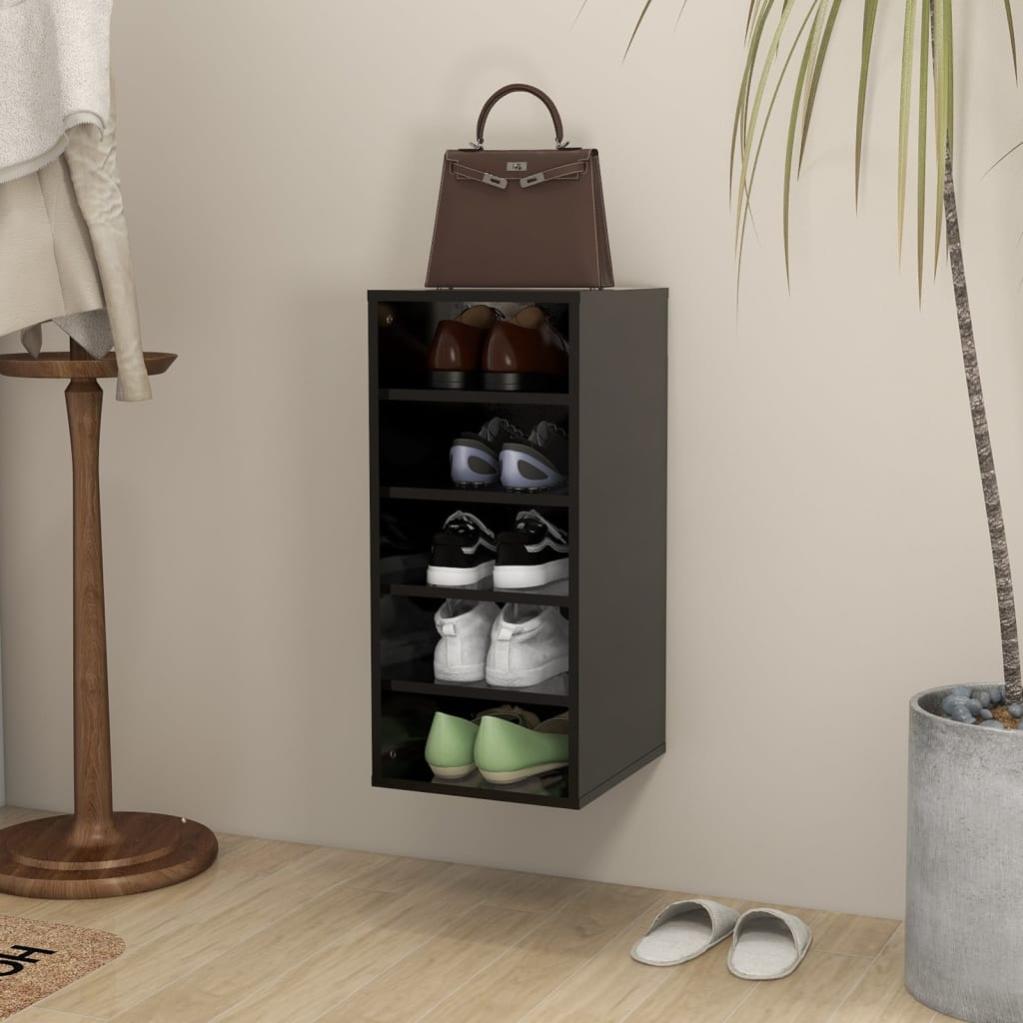 Armoire à chaussures Noir 31,5x35x70 cm Leroy Merlin