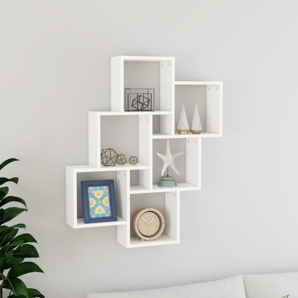 Étagère cube murale Blanc 78x15x93 cm Leroy Merlin