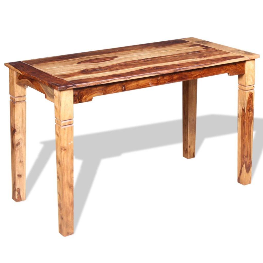 Table de repas bois massif finition cirée Boken 120 | Leroy Merlin