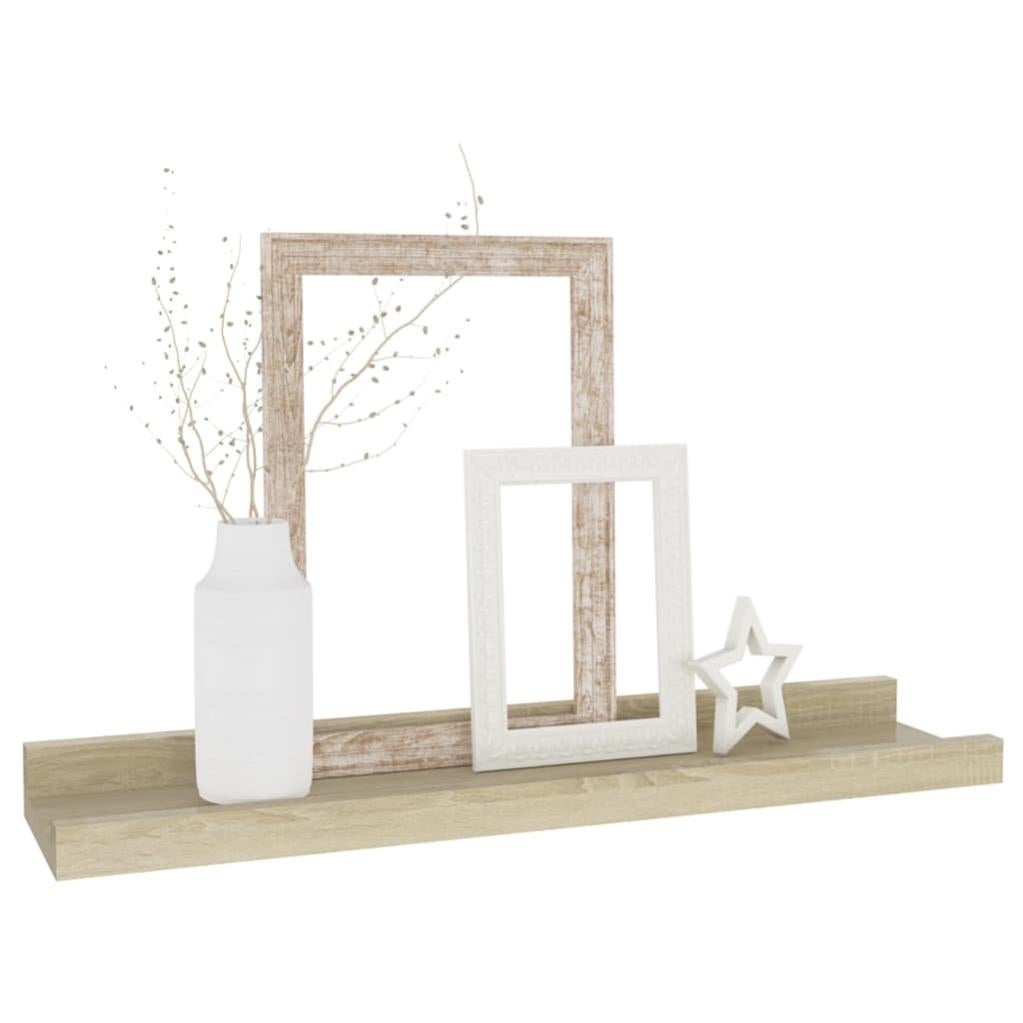 Étagères murales 4 pcs Chêne Sonoma 40x9x3 cm - 3